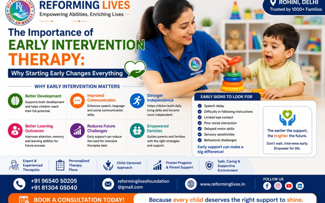 Importance of Early Intervention Therapy for Children | Reforming Lives Rohini Delhi