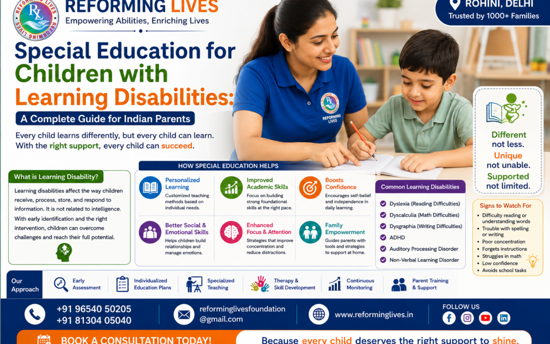 Special Education for Children with Learning Disabilities | Reforming Lives Delhi