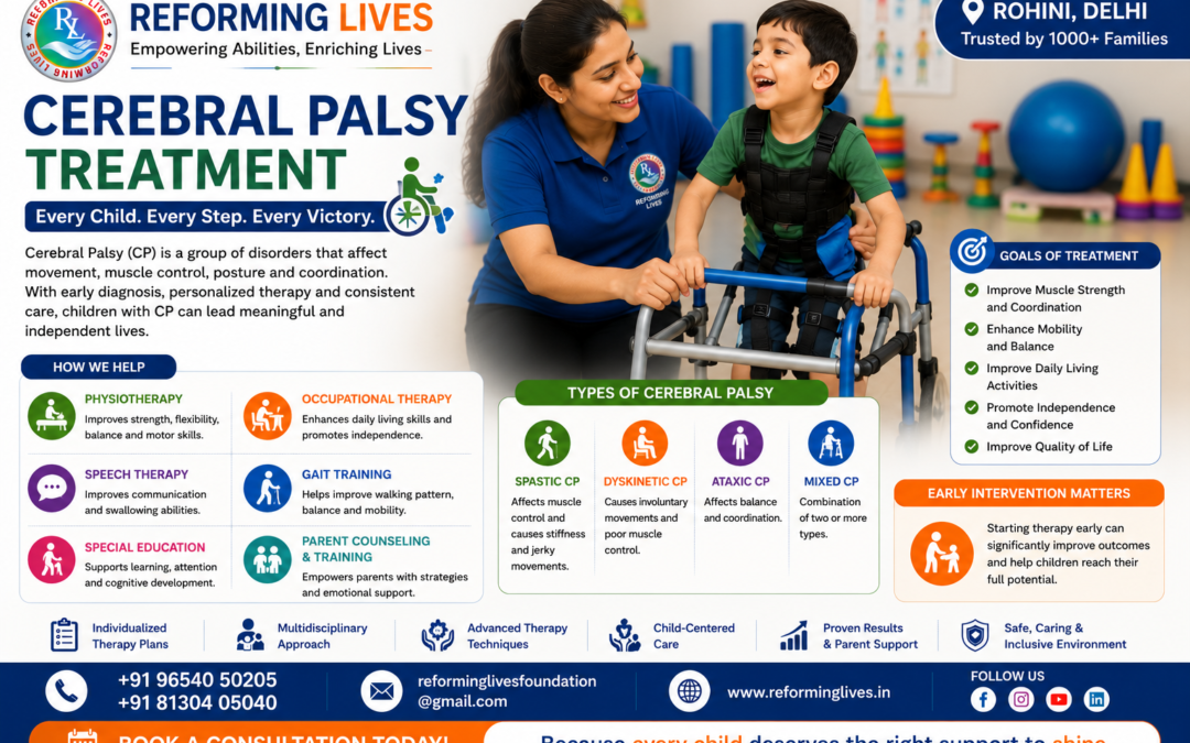 Cerebral Palsy Treatment and Therapy for Children | Reforming Lives Rohini Delhi